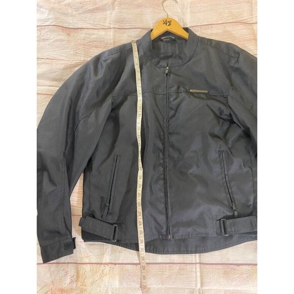 Field Sheer Men's Black Soft Shell Full Zip Motorcycle Jacket - Medium - Picture 6 of 16